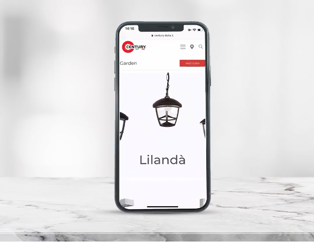 Screen sito web Century Mobile